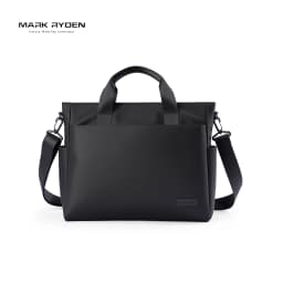 MARK RYDEN "Smooth Brief" Laptop Tote Bag Water Resistant Oxford Dual Side Pocket Business Handbag With Detachable Strap