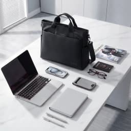 MARK RYDEN Men's Briefcase Tote Bag Water-Repellent Nylon 14-inch Laptop Bag For Office Travel
