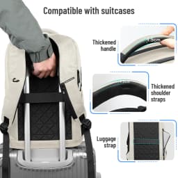 HK Water-repellent Commuter Business Backpack 17-inch Large-Capacity Men Laptop Backpack High-Quality Lightweight Elite Backpack