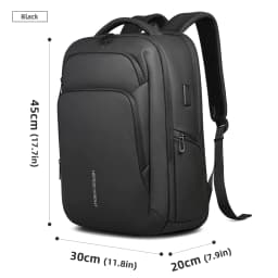 HK Water-repellent Commuter Business Backpack 17-inch Large-Capacity Men Laptop Backpack High-Quality Lightweight Elite Backpack