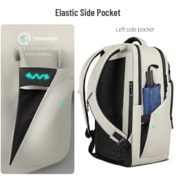 HK Water-repellent Commuter Business Backpack 17-inch Large-Capacity Men Laptop Backpack High-Quality Lightweight Elite Backpack