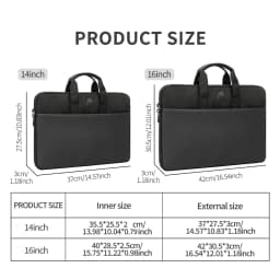 Laptop Briefcase Bag 14-16 Inch for HP Dell Lenovo ASUS Surface, Soft Lining Front Pocket Lightweight Laptop Sleeve for Office