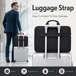 Laptop Briefcase Bag 14-16 Inch for HP Dell Lenovo ASUS Surface, Soft Lining Front Pocket Lightweight Laptop Sleeve for Office