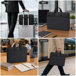 Laptop Briefcase Bag 14-16 Inch for HP Dell Lenovo ASUS Surface, Soft Lining Front Pocket Lightweight Laptop Sleeve for Office