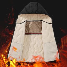 Men's Hooded Parka Winter Warm Thicken Fleece Windproof Coats Solid Color Padded Fashion Jacket Male Winter Thick Coats