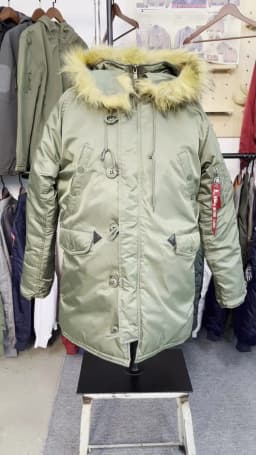 2025 Winter N3B Puffer Men Long Куртка Аляска Coat Military Fur Hood Warm Tactical Parka Army Korean Thick Parka