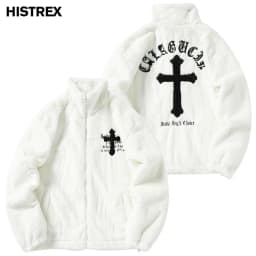 HISTREX Men Rabbit Fur Jacket Parkas,Hip Hop Fluffy Coat,Winter Fleece Overcoat,Harajuku Outerwear Streetwear,Korean Y2k Clothes