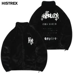 HISTREX Men Rabbit Fur Jacket Parkas,Hip Hop Fluffy Coat,Winter Fleece Overcoat,Harajuku Outerwear Streetwear,Korean Y2k Clothes