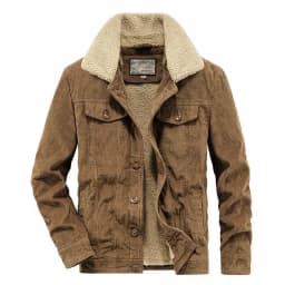 Men's Wear Single Breasted Loose Jacket Men's Corduroy Jacket Coat Winter Jacket Fashion Coat Casual Plush Outfit Winproof Coats