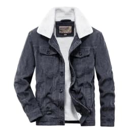 Men's Wear Single Breasted Loose Jacket Men's Corduroy Jacket Coat Winter Jacket Fashion Coat Casual Plush Outfit Winproof Coats