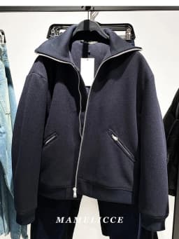 MAMELICCE Original design Men's knitted high collar faux woolen cotton jacket loose thick co high quality padding jackets