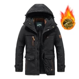 Multi Pockets Warm Parkas Fleece Down Jackets New Fashion Male Outdoor Tooling Casual Jackets 6XL Men Hooded Long Winter Jackets