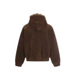 PFHQ American Style Men's Cotton Coats Hooded Faux Fur Metal Single Breasted Loose Solid Color Male Winter New Jackets CPG4887