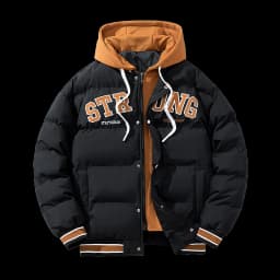 Winter Jacket Men's Zipper New Jacket Streetwear Windproof Fashion Jacket Hooded Parkers Winter Thick Thermal Cotton Coat Men's