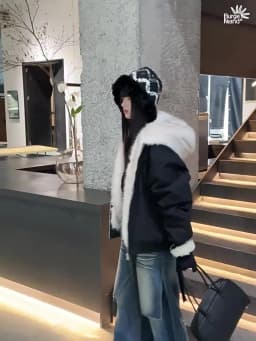 Winter Jacket Man Women Fur Collar Fashion Parka Thick Warm Coat Oversize Loose Casual Jacket Hooded American Streetwear Cool