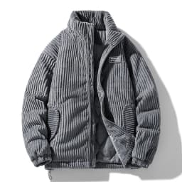 Autumn Winter Corduroy Men's Parkas High-end Design Quality Men's Jacket Handsome Trendy Brand Thick Couple Down Cotton Jacket