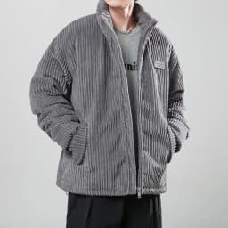 Autumn Winter Corduroy Men's Parkas High-end Design Quality Men's Jacket Handsome Trendy Brand Thick Couple Down Cotton Jacket