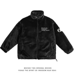 2025 Winter New American Street Letter Embroidered Fleece Fashion Casual Warm Mens Winter Jackets and Coats