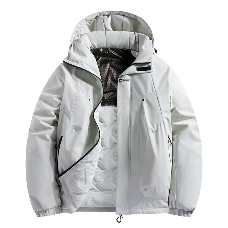 Men's Casual Warm Jackets Mens Plus Velvet Thickening Hooded Coats Winter Jacket Men Parka Thick Warm Hooded Windbreaker