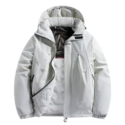 Men's Casual Warm Jackets Mens Plus Velvet Thickening Hooded Coats Winter Jacket Men Parka Thick Warm Hooded Windbreaker