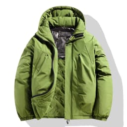 Men's Casual Warm Jackets Mens Plus Velvet Thickening Hooded Coats Winter Jacket Men Parka Thick Warm Hooded Windbreaker
