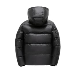 Men's Fashion New Parkas Streetwear Winter Men Parkas Thicken Warm Coat Men's Solid Color Parkas Coat Mens Glossy Black Jackets