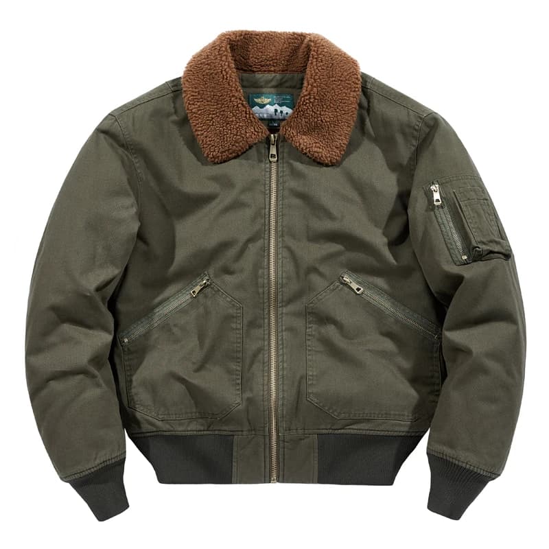 Fleece Bomber Coats Military Outdoor Cotton-Padded Windbreakers Men Clothing Men's Thicken Parkas Warm Winter Jacket Cashmere