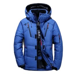 Men's Thick Warm Snow Parkas Men White Duck Down Parkas -20 Degree Winter Jacket Overcoat Windbreaker Hooded Parkas Coat Hombre