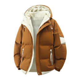 male Outerwear hooded jacket Men's winter loose jacket Cotton coat man fashion parkas Men windproof thick warm Down Jacket