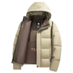 2026 New Winter Parka Men Thicken Casual Coat Slim Fit Outwear Waterproof Warm Solid Color Outdoor Outwear Hooded Coat