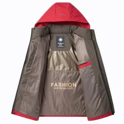 2026 New Winter Parka Men Thicken Casual Coat Slim Fit Outwear Waterproof Warm Solid Color Outdoor Outwear Hooded Coat
