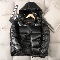 Unisex Winter Hooded Shiny Down Coat Men Casual White Duck Down Jackets High Quality Outdoor Windproof Parka Thicken Puffer Tops