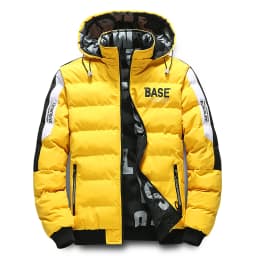 Streetwear Parkas Men Double-Sided Wear Men's Puffer Jacket Outdoor Winter Thickened Down Coat Letter Print Casual Parka Coats