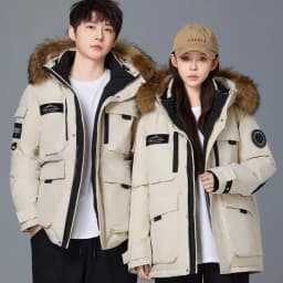 2026 Winter Mens Hooded Fur Collar Duck Down Coats High Quality Waterproof Coats Fashion Parkas Male Casual Warm Down Jackets