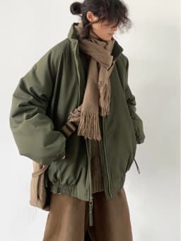 Unisex Autumn Winter Neutral Beige Vertical Stripes Cotton Jacket Bread Style Retro Match All Cotton Coat Zipper Closure Casu...