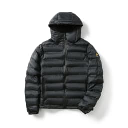 Italian High-End Men's Outdoor Cold-resistant Cotton Jacket Seamless Heat-sealed Hooded Fashion Urban Style Polyester Fabric