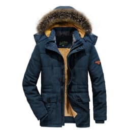Men Down Jacket Male White Duck Down Jacket Hooded Outdoor Thick Warm Padded Snow Coat Oversized Plus Size Degree Winter Parkas