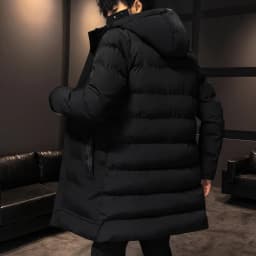 Thicken Warm Men Long Parka Fashion Brand Casual Winter Windbreaker Jacket with Hood Coats Fashion Clothing for Men All-match