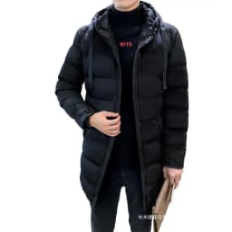 Thicken Warm Men Long Parka Fashion Brand Casual Winter Windbreaker Jacket with Hood Coats Fashion Clothing for Men All-match