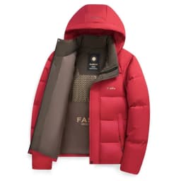 Men's Thickened Warm Cotton Jacket Winter 2025 Hooded Bread Style Windproof Coat Standard Fit Business Gentleman Polyester