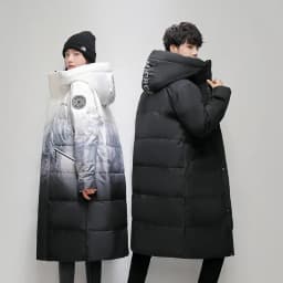 Winter Mens Down Parkas High-quality -30 Outdoor Snowfield Down Jackets Long Male White Duck Thicked Warm Hooded Jacket Coat