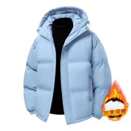 Multi Color Fashion Trend Hooded Bread Jacket Casual Loose Winter Warm Cotton Parkas Middle-aged and Young People Hooded Parkas