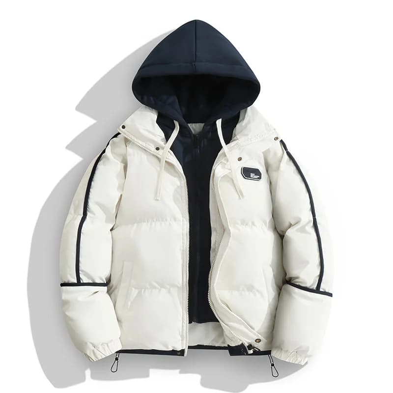 Multi Color Fashion Trend Hooded Bread Jacket Casual Loose Winter Warm Cotton Parkas Middle-aged and Young People Hooded Parkas
