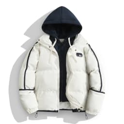 Multi Color Fashion Trend Hooded Bread Jacket Casual Loose Winter Warm Cotton Parkas Middle-aged and Young People Hooded Parkas
