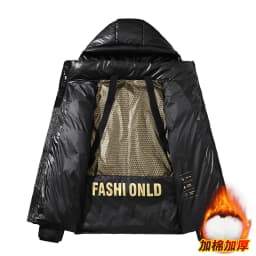 New Brand Male Parkas Plus Size Fashion Man Jacket and Coat Men Thick Winter Jacket Warm Wool Liner Windproof 4XL Hooded jacket