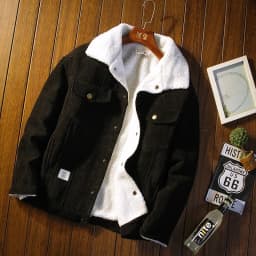 Men's Jackets and Coats Fashion Warm Corduroy Thick Coats 2026 Winter Fashion Men's Coats Down Jackets Men's Cotton Clothing