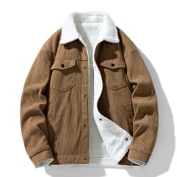 Men's Jackets and Coats Fashion Warm Corduroy Thick Coats 2026 Winter Fashion Men's Coats Down Jackets Men's Cotton Clothing