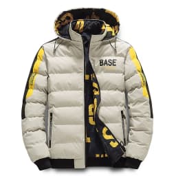 Men's Winter Thickened Cotton-Padded Jacket Double-Sided Wearable Cold-Proof Large-Sized Fashionable Trendy Outerwear