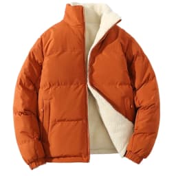 Korean Style Trendy Winter Clothing Men's Parkas Wool Warm Coat Windproof Thick Coat Stand Collar Multi-color Men's Quality Coat