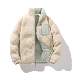 Korean Style Trendy Winter Clothing Men's Parkas Wool Warm Coat Windproof Thick Coat Stand Collar Multi-color Men's Quality Coat